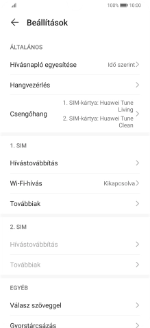 Válaszd a Továbbiak lehetőséget.