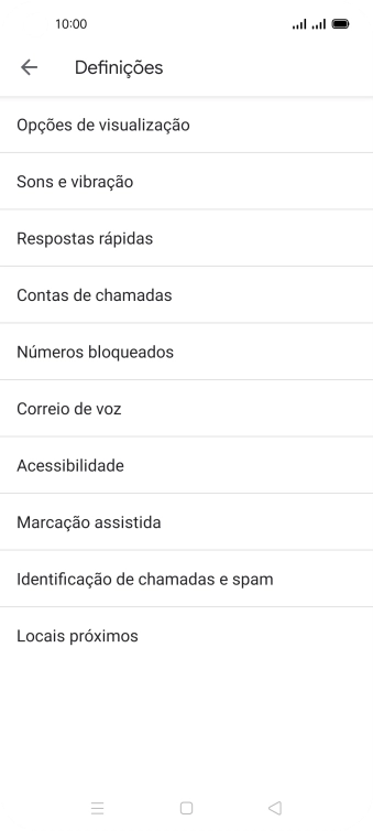 Prima Contas de chamadas.