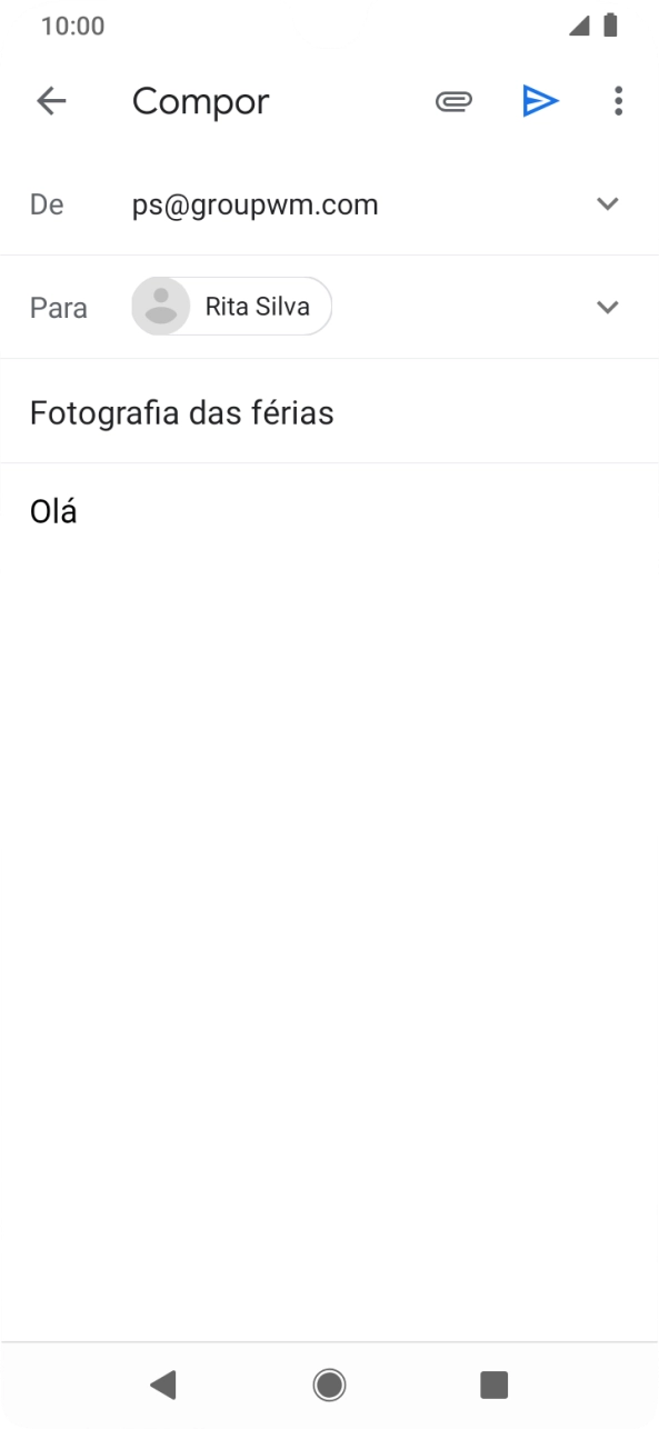 Prima o ícone de anexo.