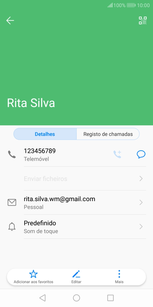 Prima o número pretendido.