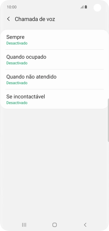 Prima a tecla de início para terminar e voltar ao ecrã inicial.