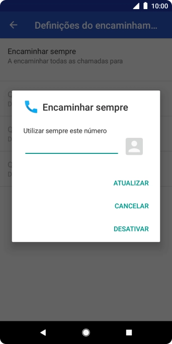 Prima DESATIVAR.