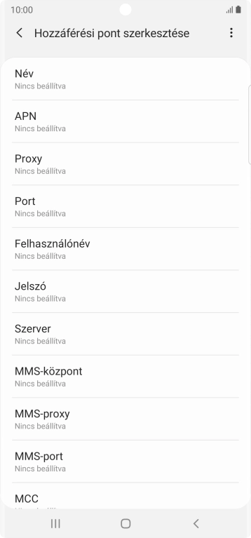 Válaszd a Név lehetőséget.