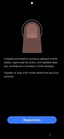 Válaszd a Regisztráció lehetőséget.