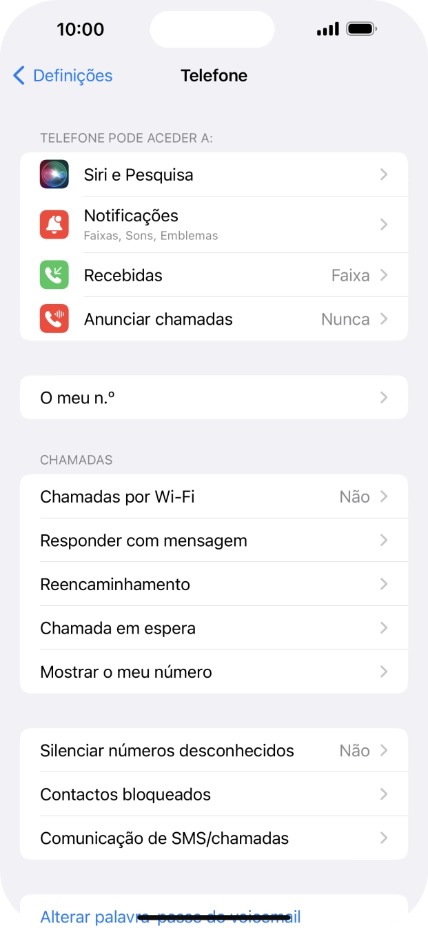 Prima Mostrar o meu número.