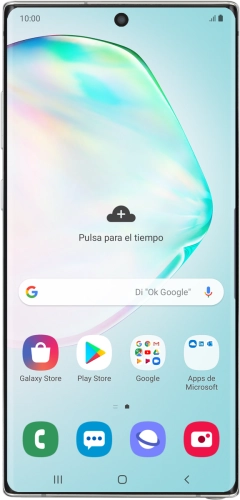 Imagen 1: Vista frontal del Samsung Galaxy Note10+ - Silver