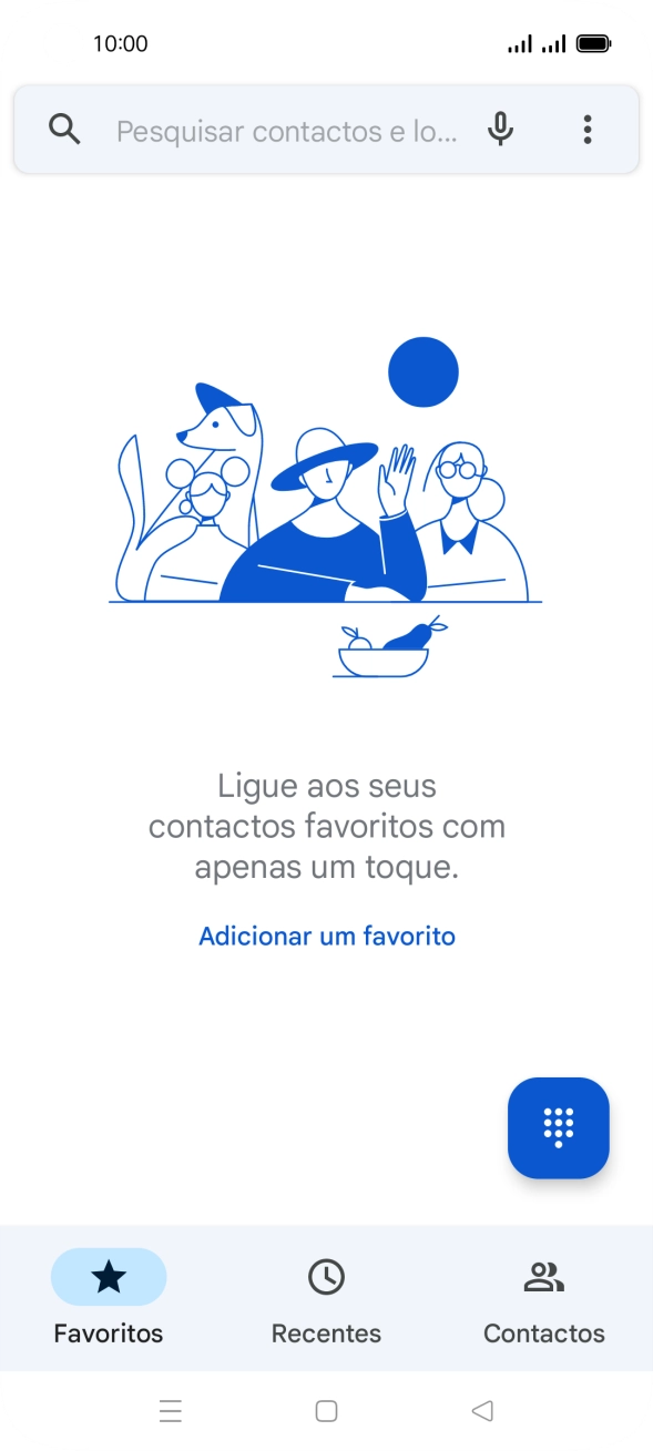 Prima o ícone de menu.