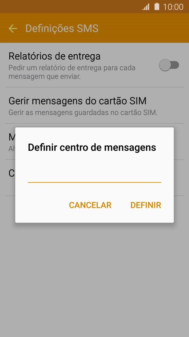 Introduza +351911616161 e prima DEFINIR.