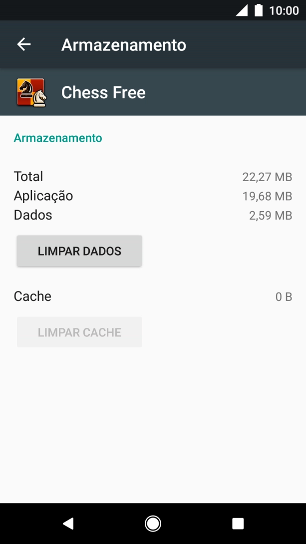 Prima a tecla de início para terminar e voltar ao ecrã inicial.