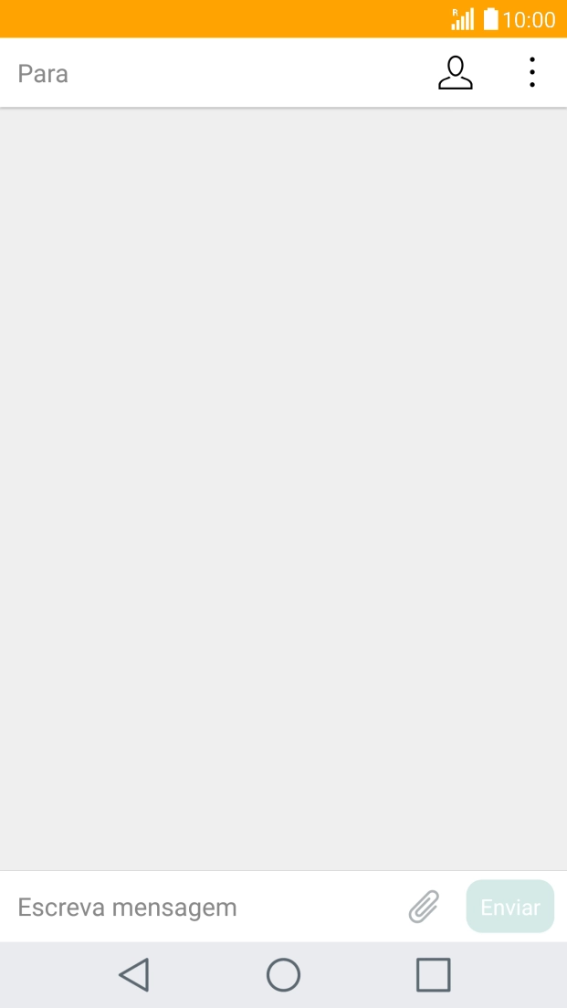 Prima a caixa de pesquisa e introduza as primeiras letras do nome do destinatário.