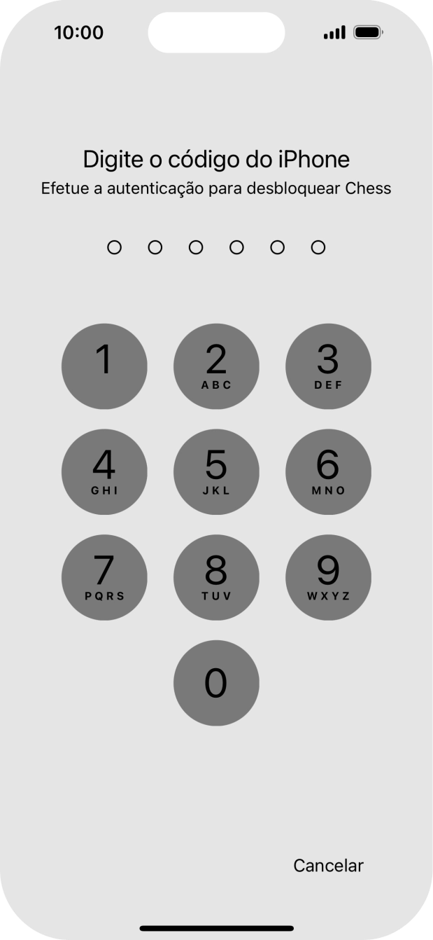 Utilize o código de bloqueio de telefone que criou. A app já não está bloqueada.