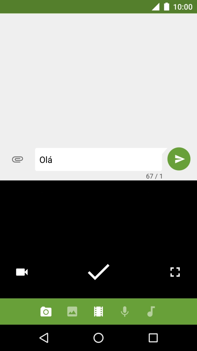 Prima o ícone de clipe de vídeo.