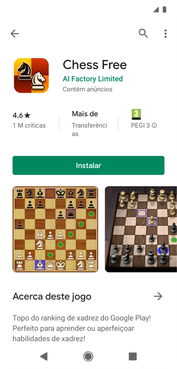 Prima Instalar e siga as indicações no ecrã para instalar a app.