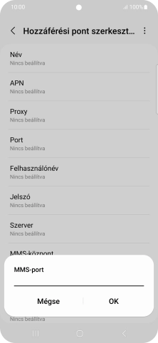 Írd be azt, hogy 8080, és válaszd az OK lehetőséget.
