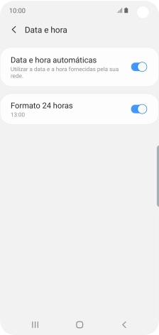 Prima a tecla de início para terminar e voltar ao ecrã inicial.