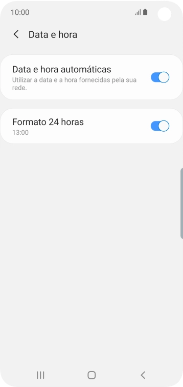 Prima a tecla de início para terminar e voltar ao ecrã inicial.