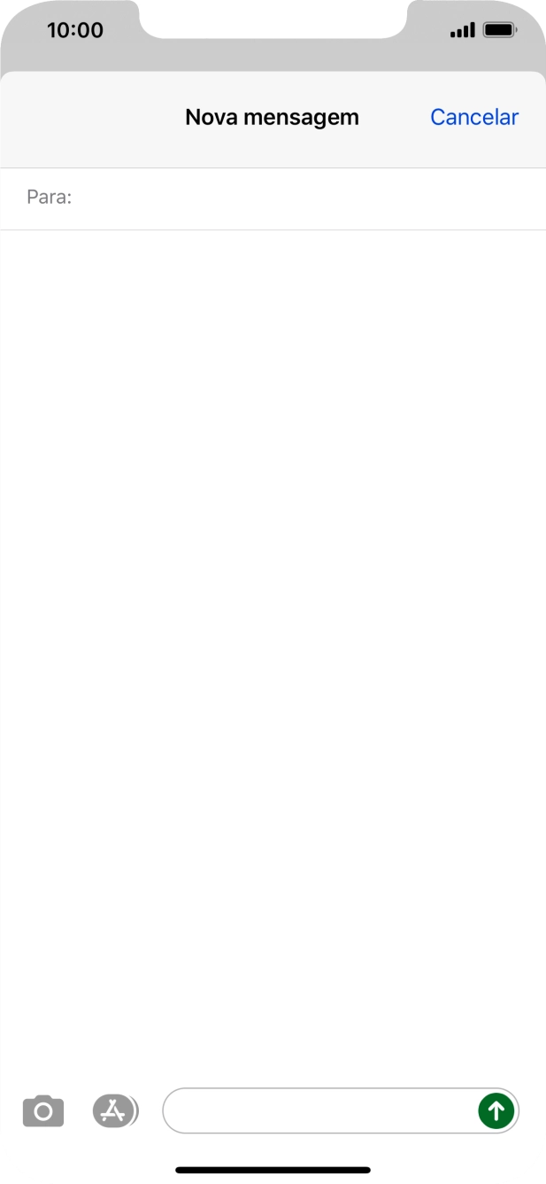 Prima Para: e introduza as primeiras letras do nome do destinatário.