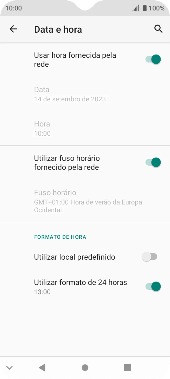 Prima a tecla de início para terminar e voltar ao ecrã inicial.