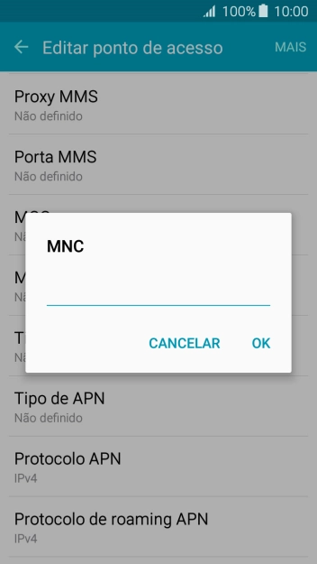 Introduza 01 e prima OK.