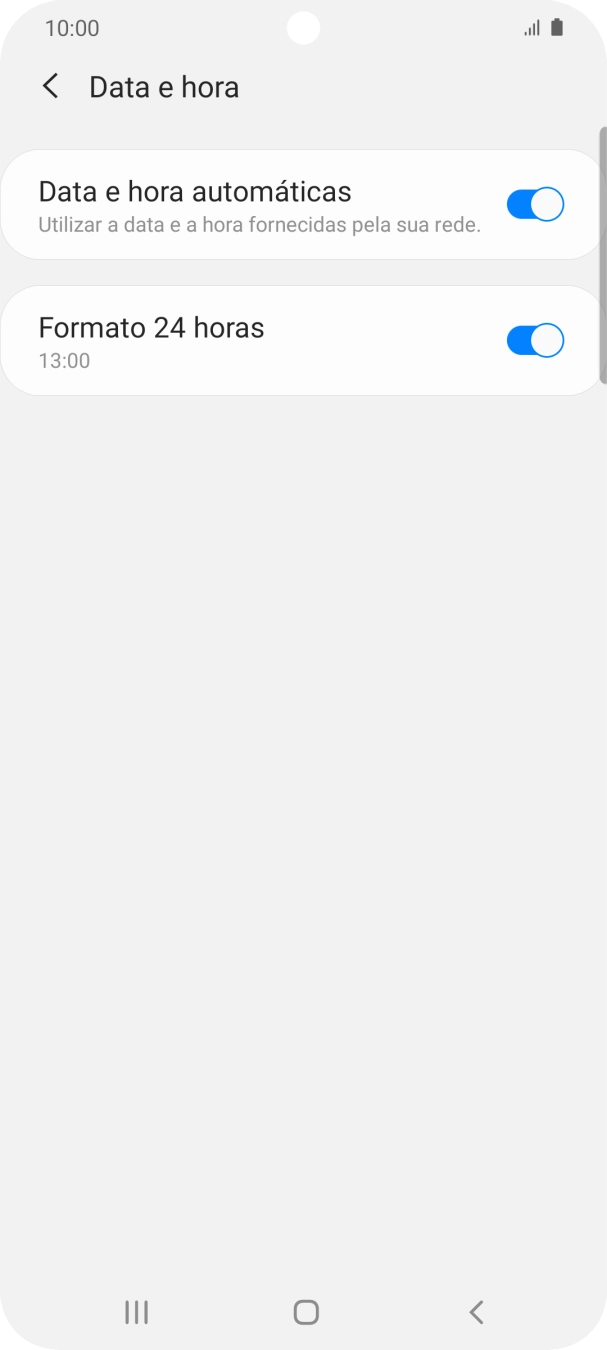 Prima a tecla de início para terminar e voltar ao ecrã inicial.