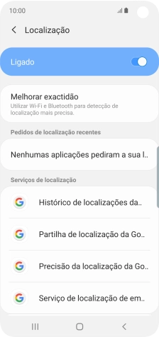 Prima Precisão da localização da Go...