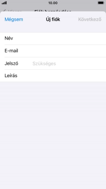Kattints a Jelszó mezőre, és írd be az e-mail-fiókodhoz tartozó jelszót.