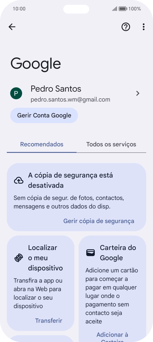 Prima Localizar o meu dispositivo.