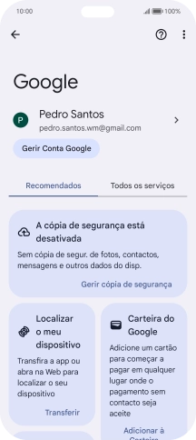 Prima Localizar o meu dispositivo.