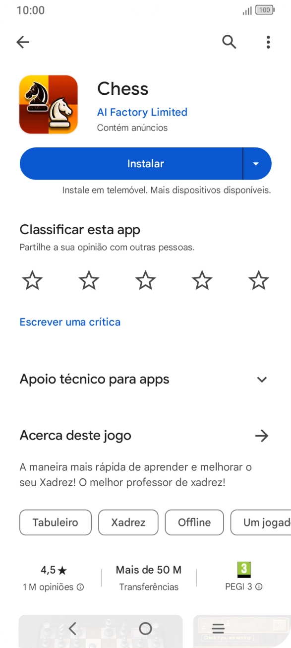 Prima a tecla de início para terminar e voltar ao ecrã inicial.