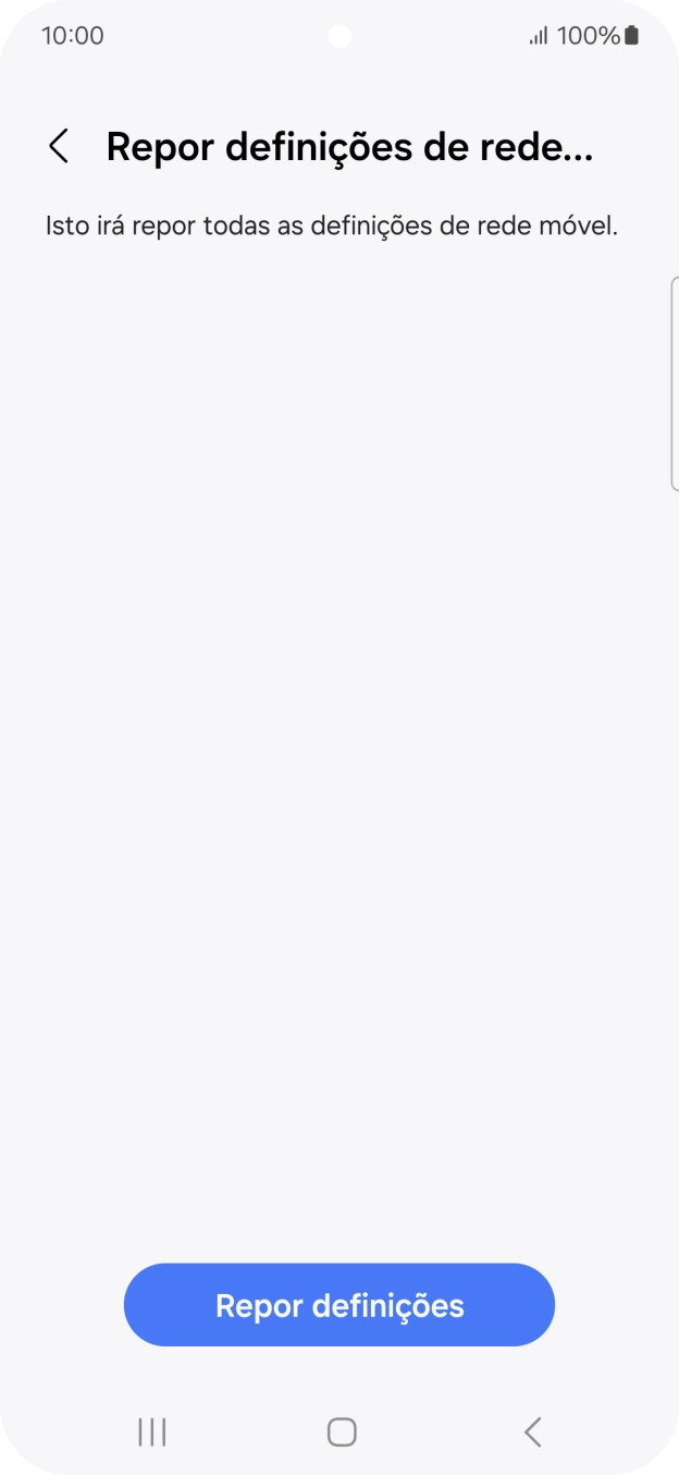 Prima Repor definições.