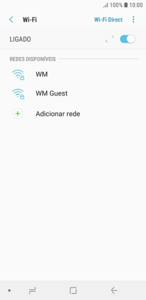 Prima o ícone de menu.