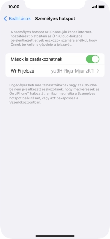 Húzd az ujjad felfelé a kijelző aljáról, hogy visszatérj a kezdőképernyőhöz.