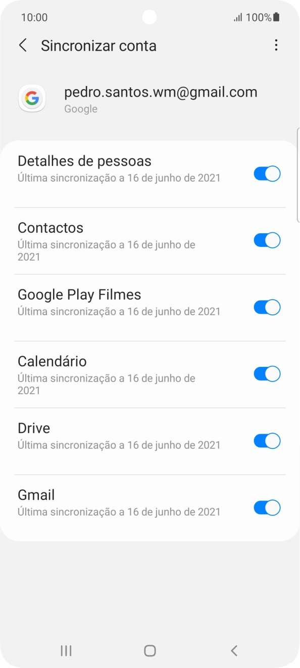 Prima a tecla de início para terminar e voltar ao ecrã inicial.