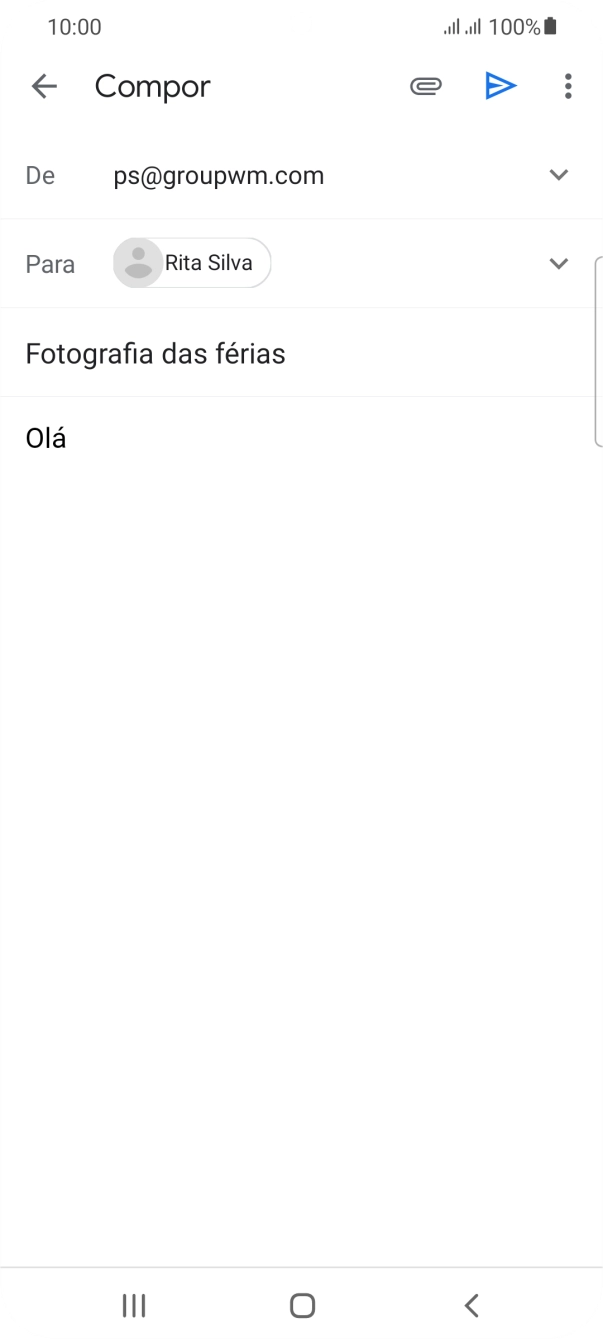 Prima o ícone de anexo.