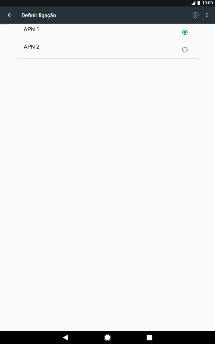 Prima o campo junto à ligação de dados para a ativar.