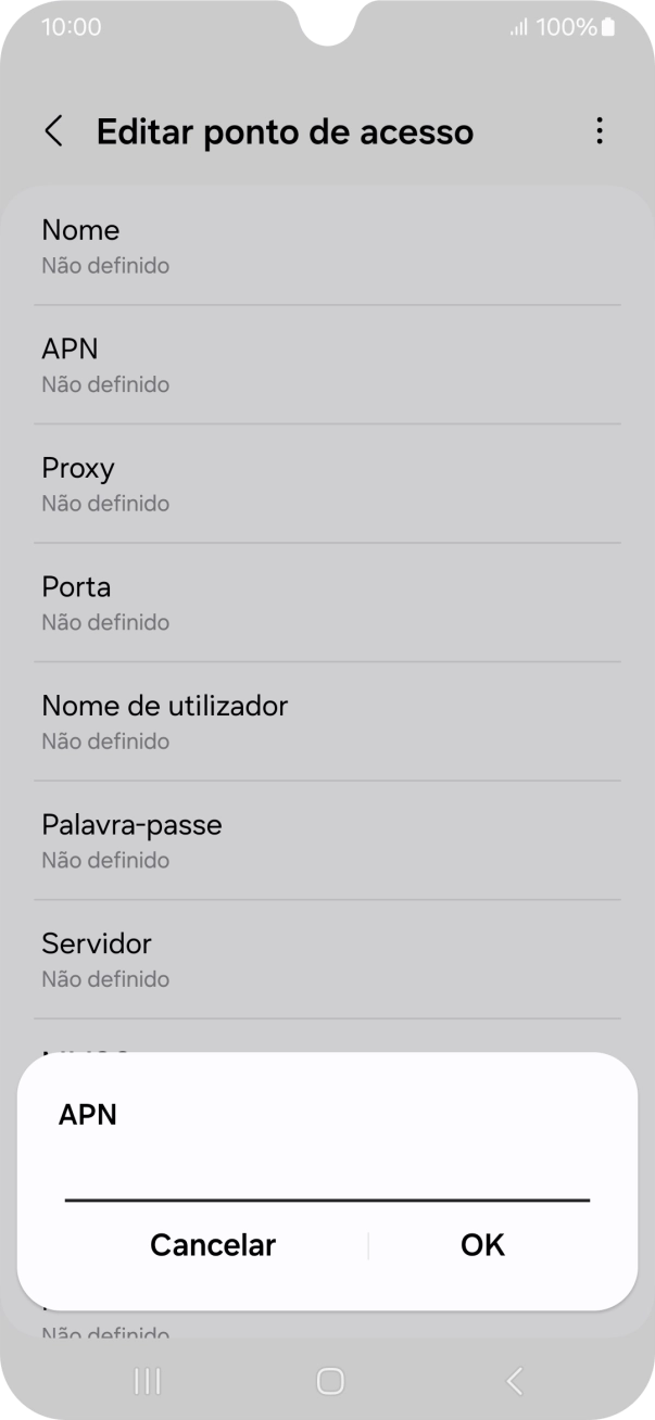 Introduza net2.vodafone.pt e prima OK.