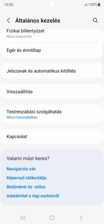 Válaszd a Visszaállítás lehetőséget.