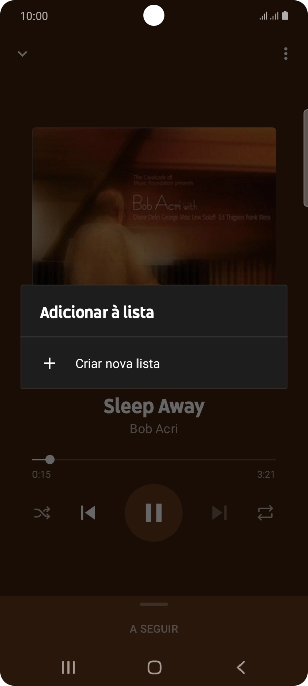 Prima Criar nova lista.