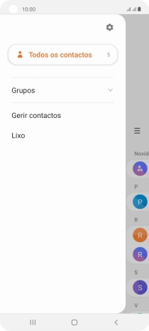 Prima Gerir contactos.