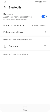 Para voltar ao ecrã inicial, deslize o dedo de baixo para cima a partir da base do ecrã.