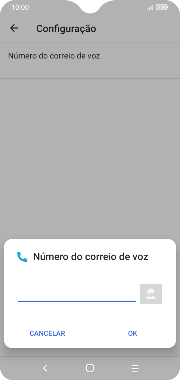 Introduza 123 e prima OK.