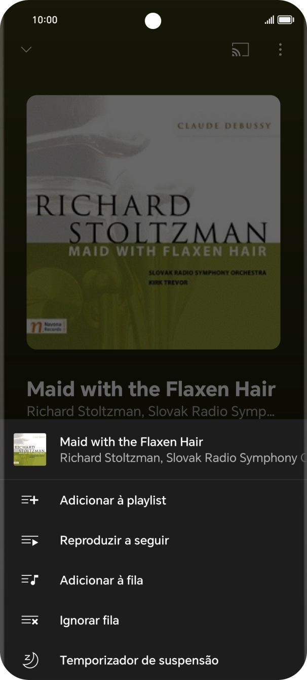 Prima o ícone para adicionar.