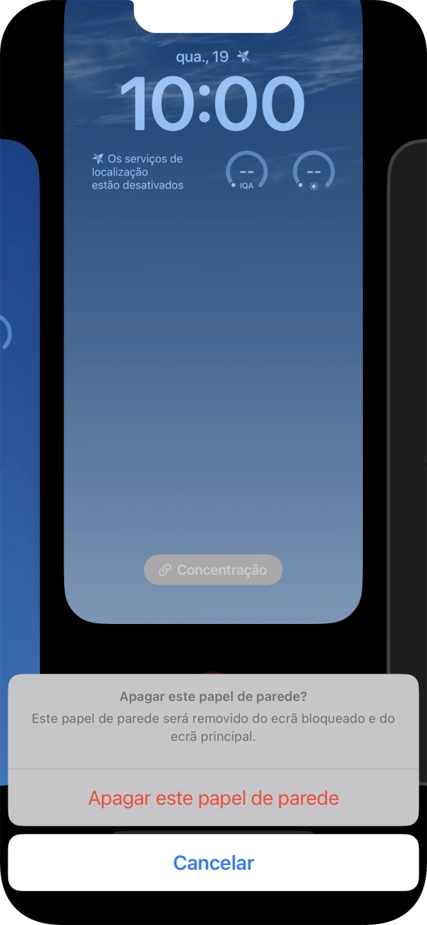 Prima Apagar este papel de parede.
