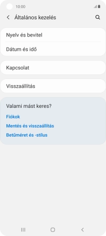 Válaszd a Visszaállítás lehetőséget.