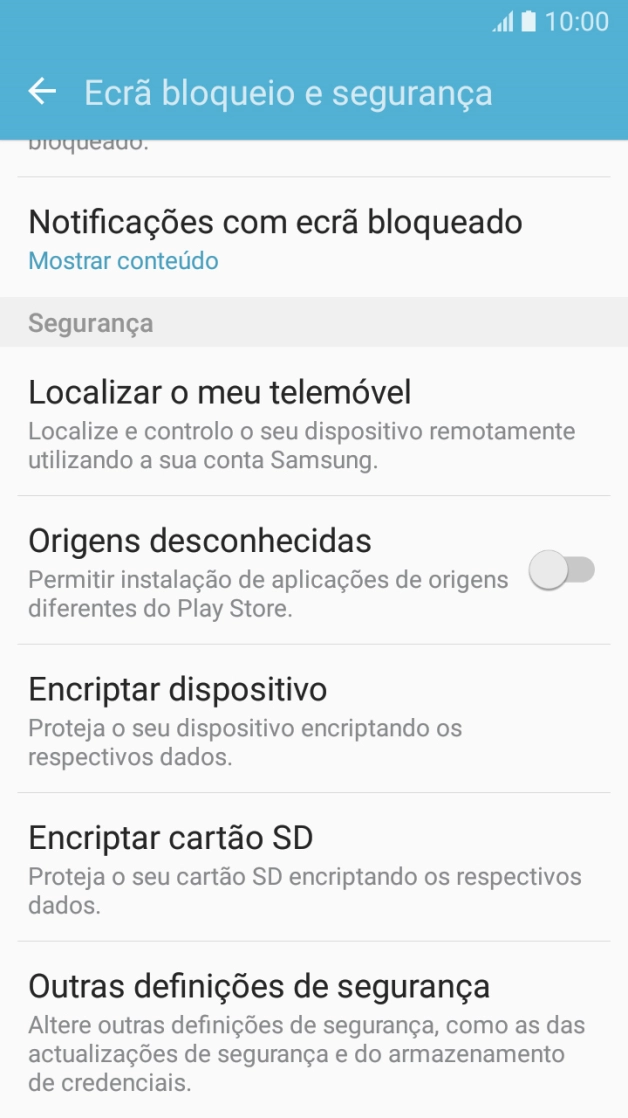 Prima Outras definições de segurança.