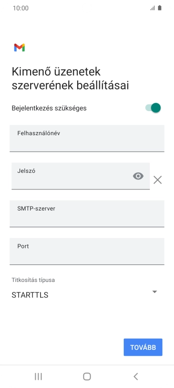 Kattints a „Bejelentkezés szükséges” melletti csúszkára a funkció be- vagy kikapcsolásához.