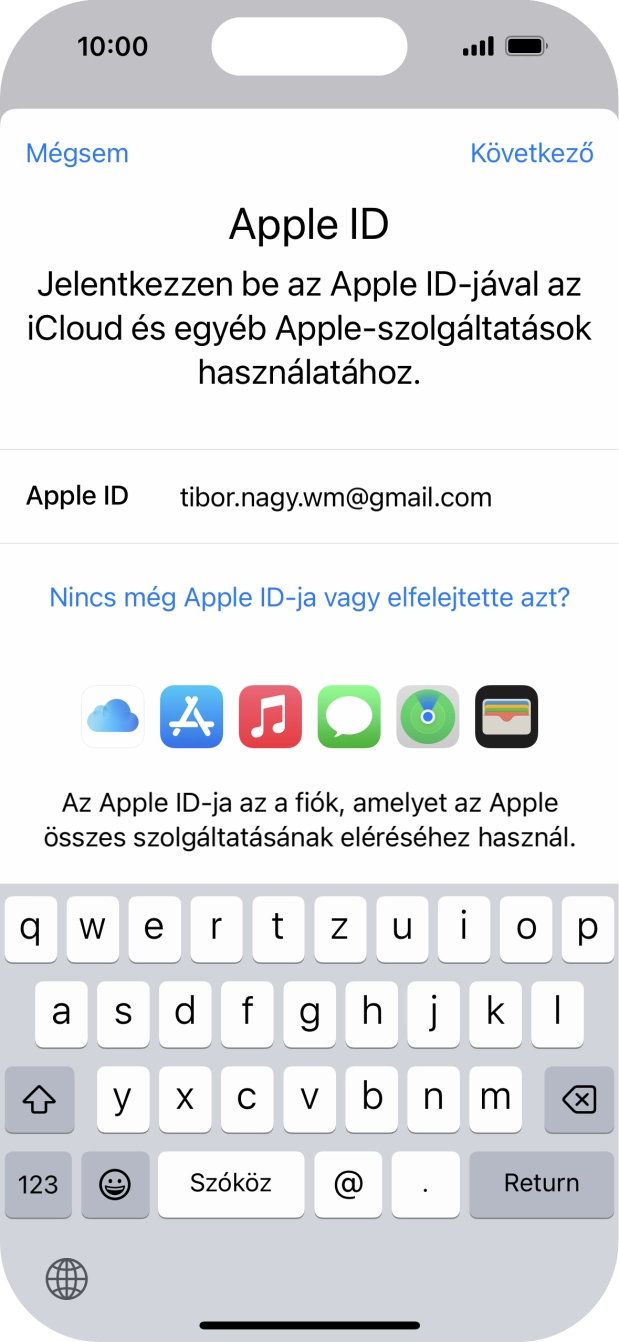 Válaszd a Következő lehetőséget.