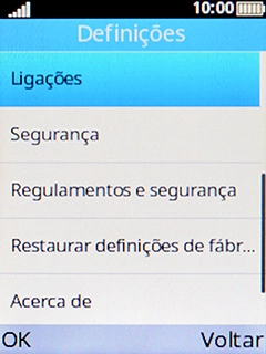 Escolha Regulamentos e segurança.