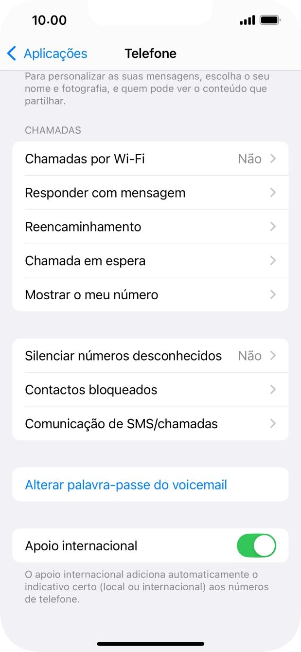 Prima Mostrar o meu número.