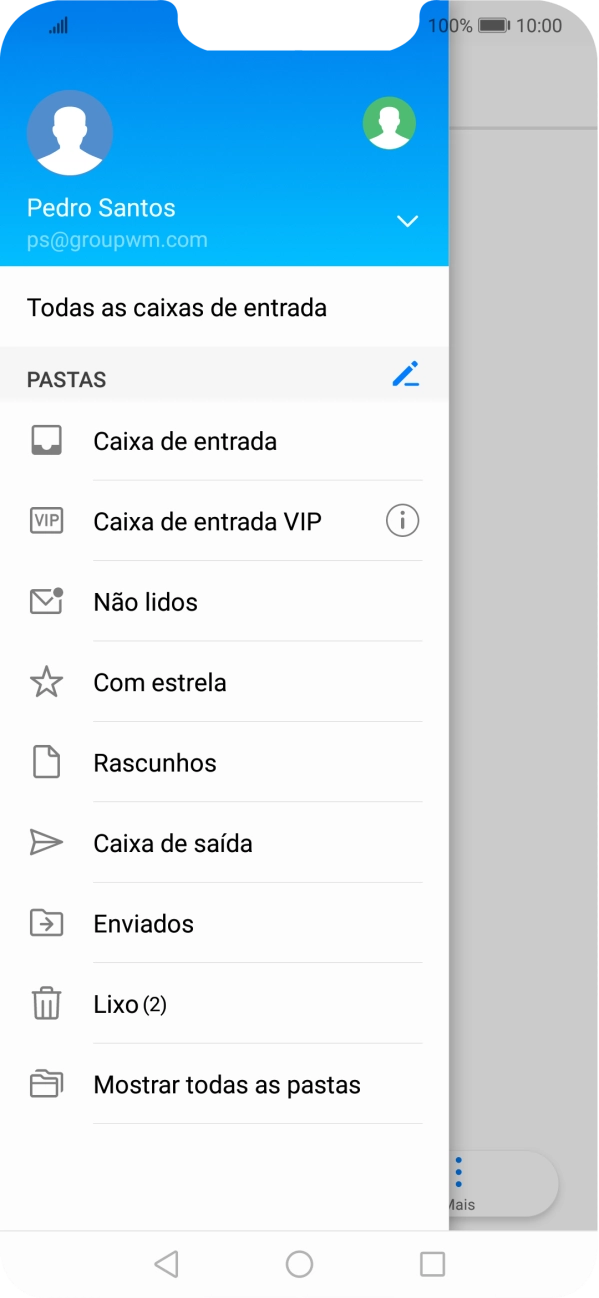 Prima a conta pretendida.